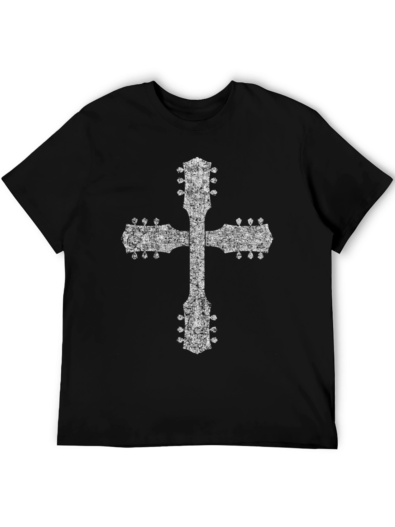 Guitar Cross T-Shirt - Rock Music Tee