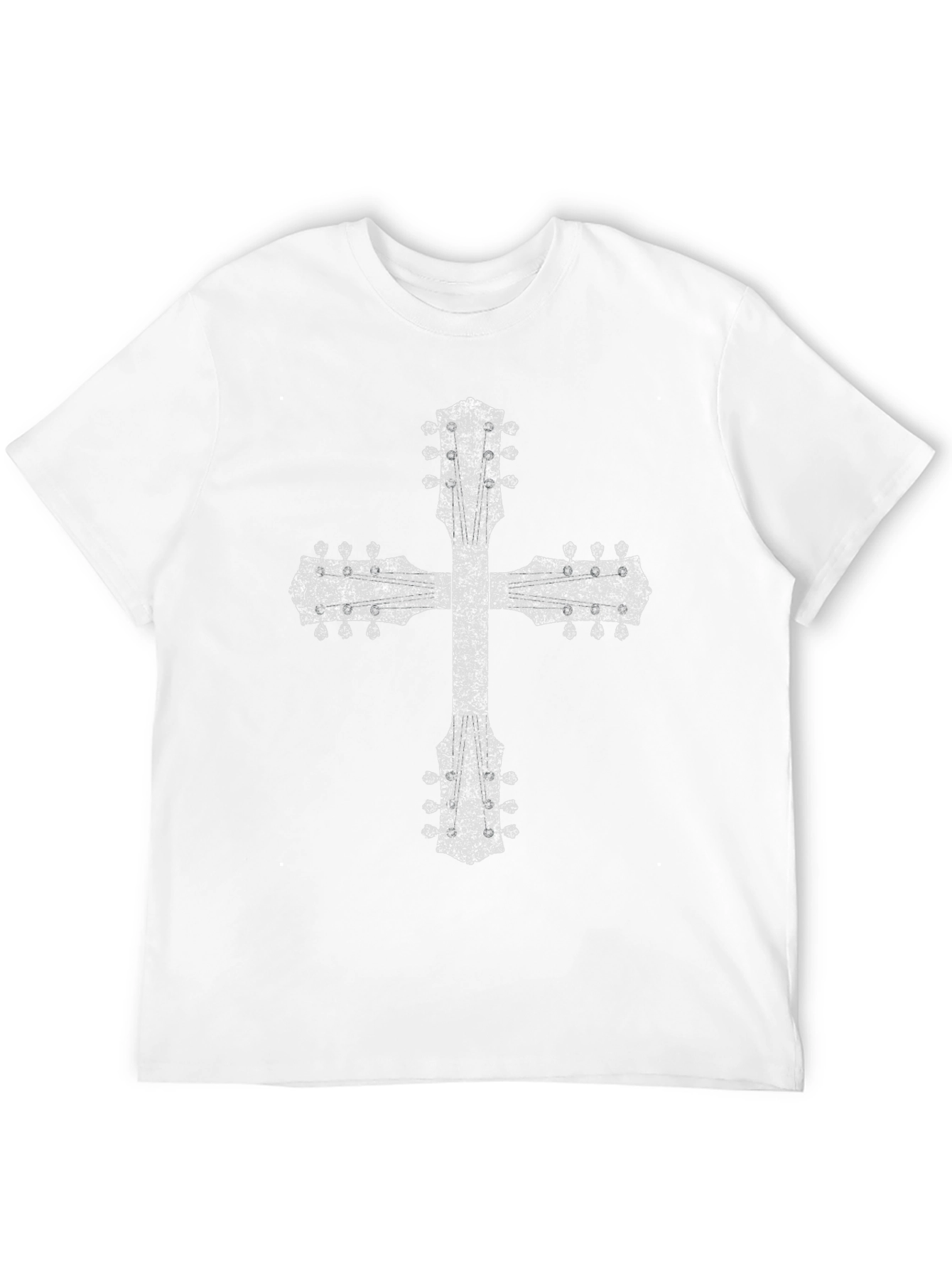 Guitar Cross T-Shirt - Rock Music Tee