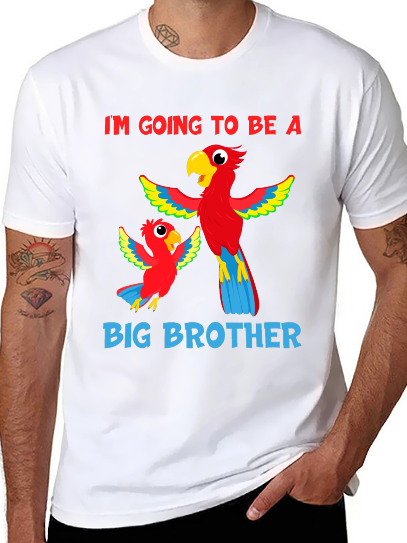 Big Brother Parrot Graphic Tee