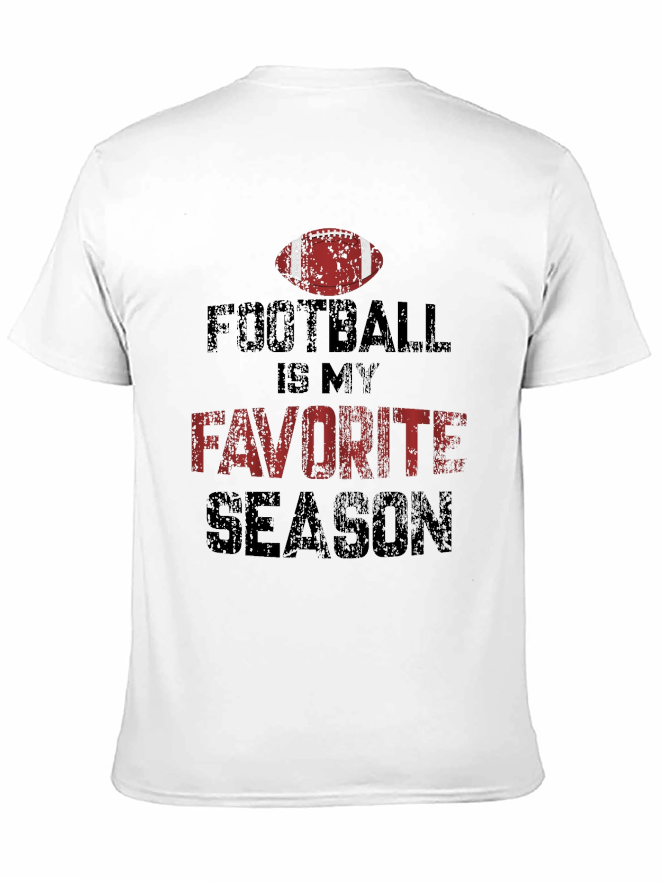 Football is My Favorite Season Black Graphic Tee