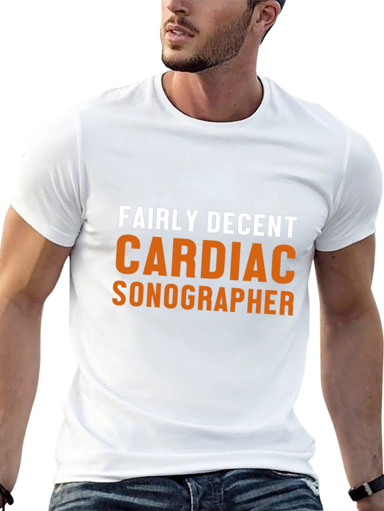 Fairly Decent Cardiac Sonographer Black T-Shirt