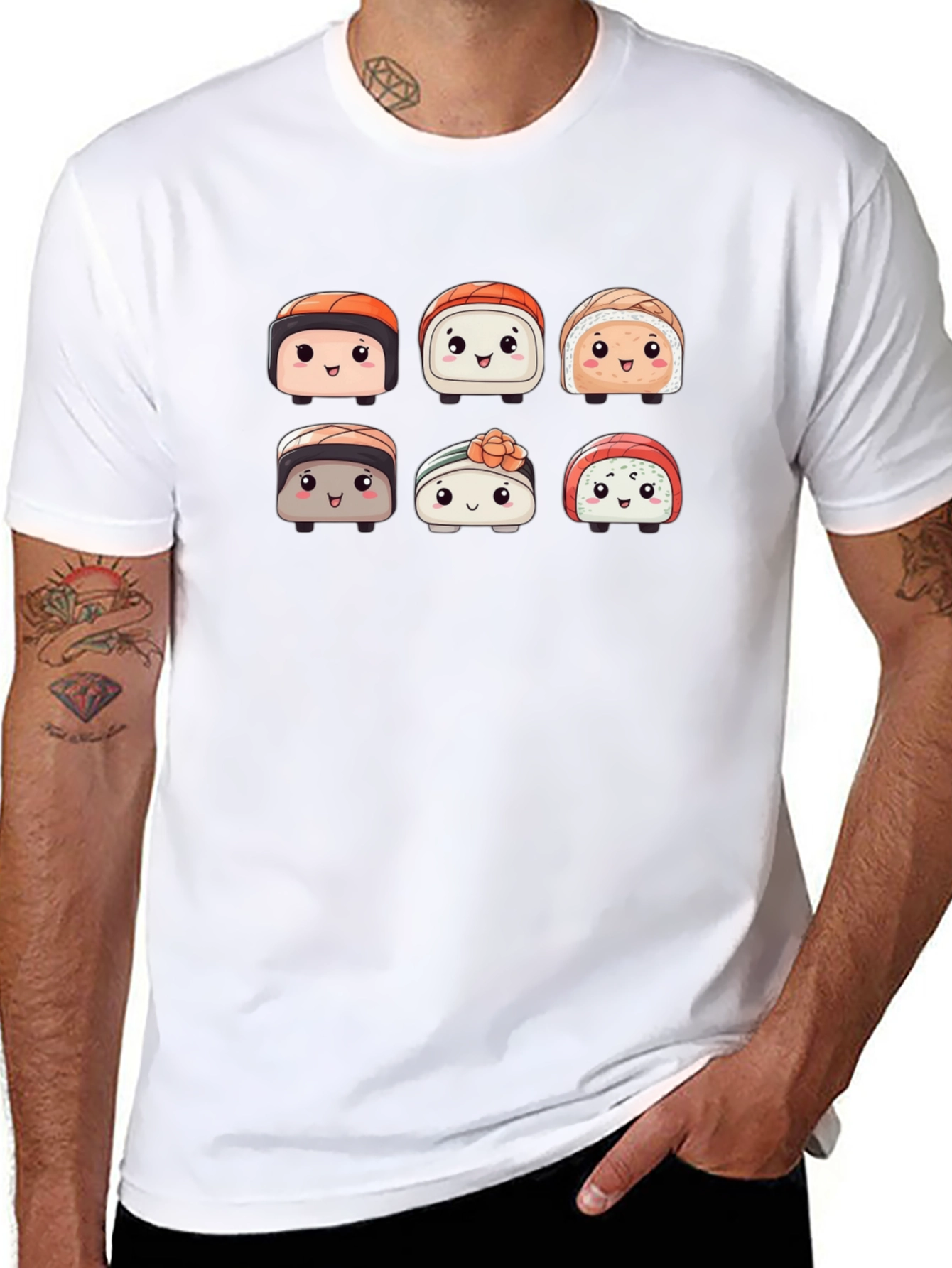 Cute Sushi T-Shirt - Kawaii Food Design