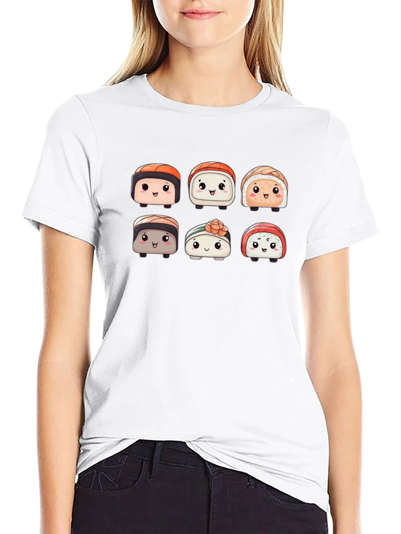 Cute Sushi T-Shirt - Kawaii Food Design