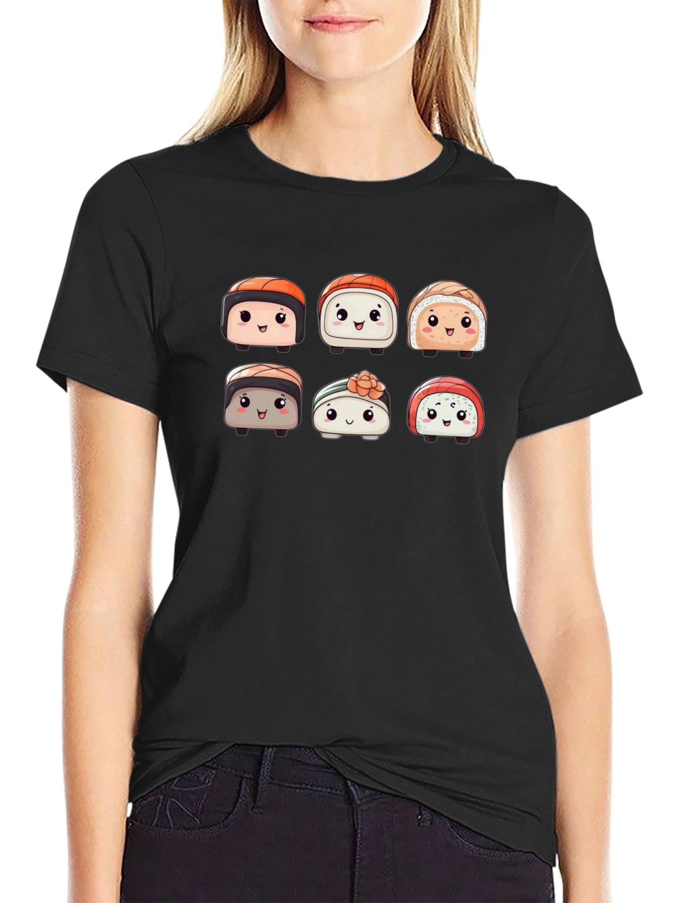 Cute Sushi T-Shirt - Kawaii Food Design