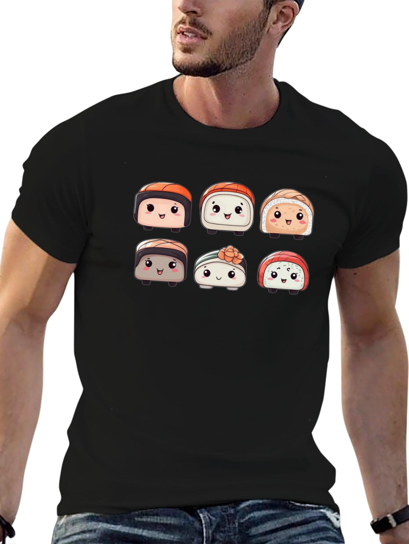 Cute Sushi T-Shirt - Kawaii Food Design