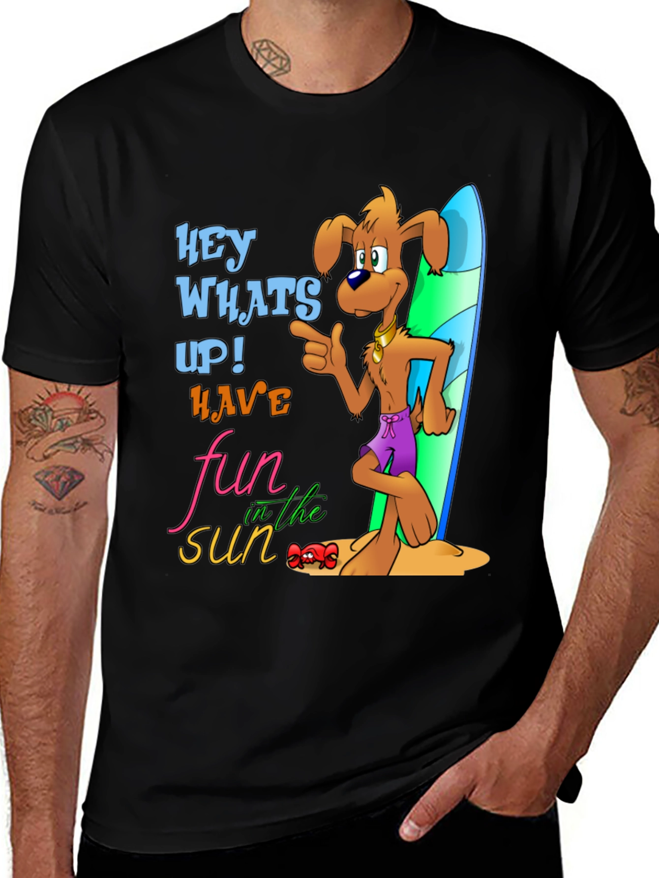 Fun in the Sun Dog Graphic T-Shirt
