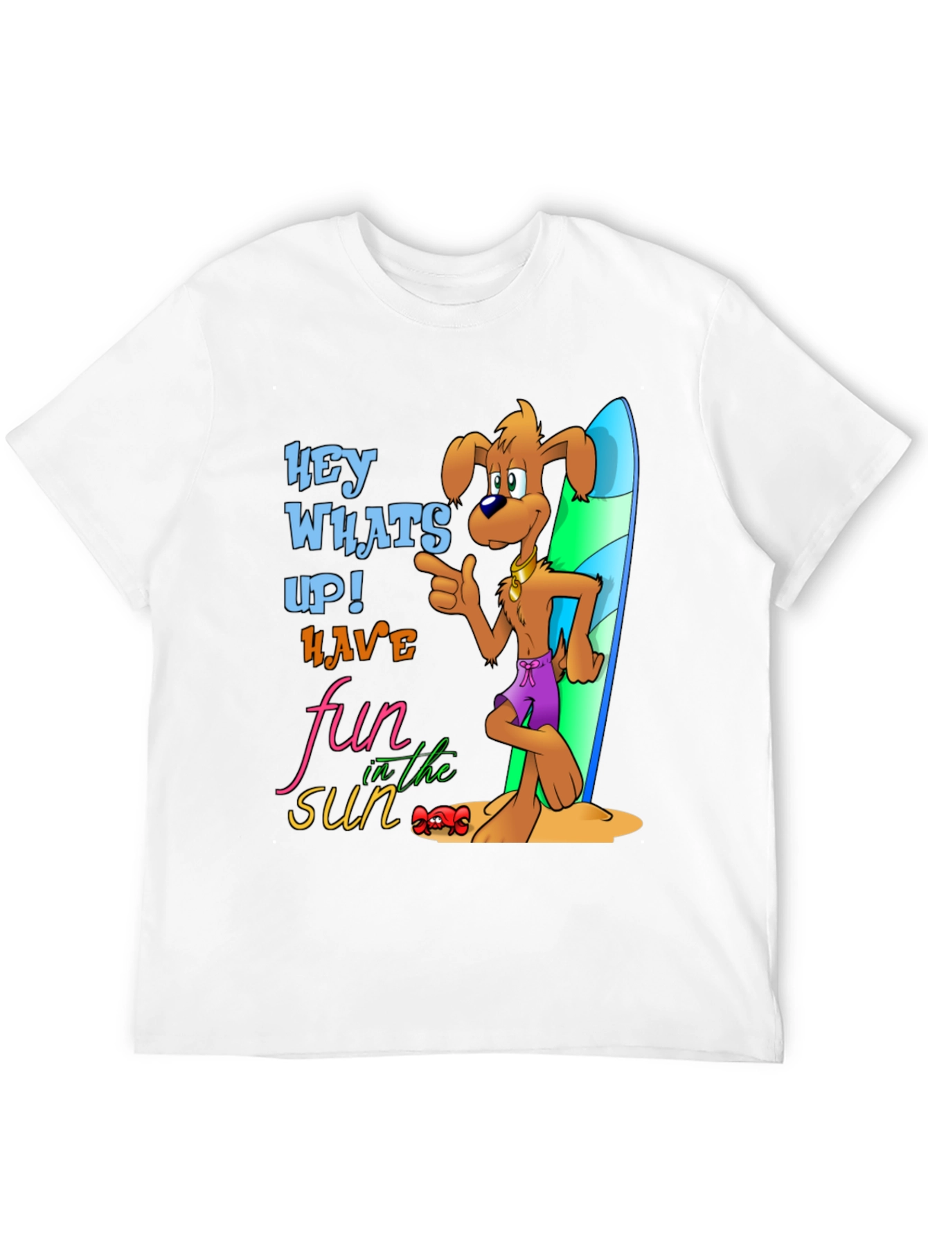 Fun in the Sun Dog Graphic T-Shirt