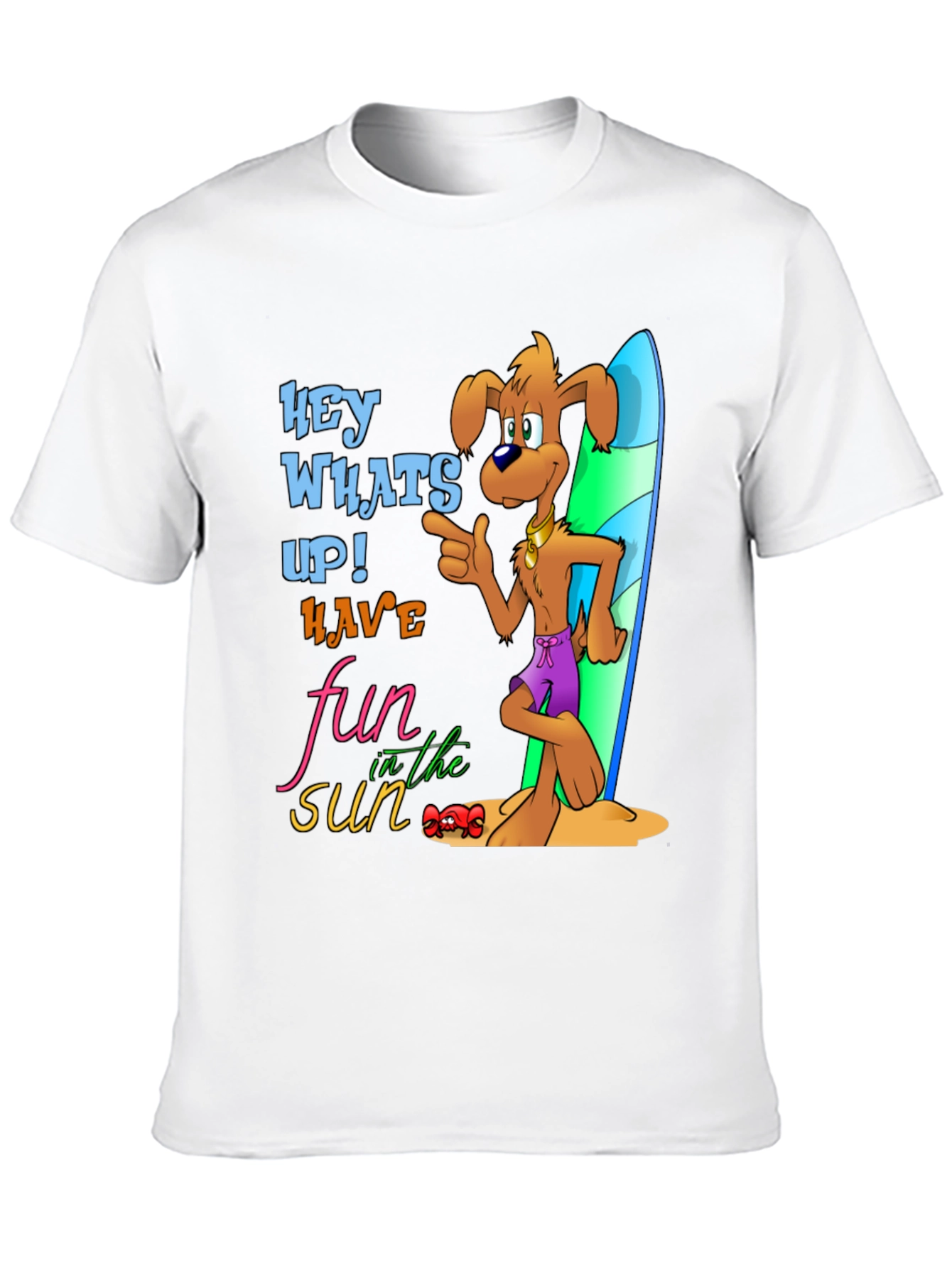 Fun in the Sun Dog Graphic T-Shirt