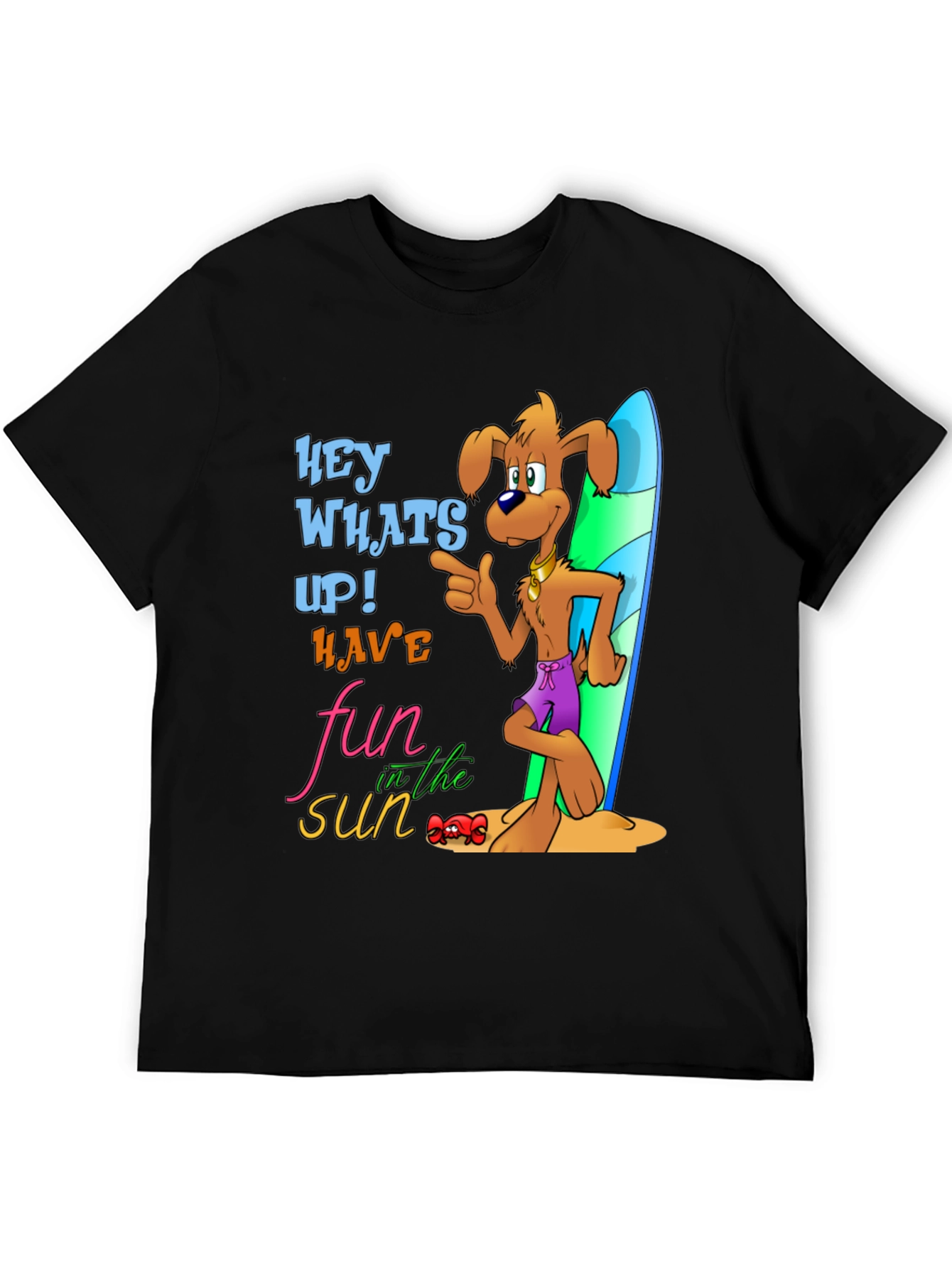 Fun in the Sun Dog Graphic T-Shirt