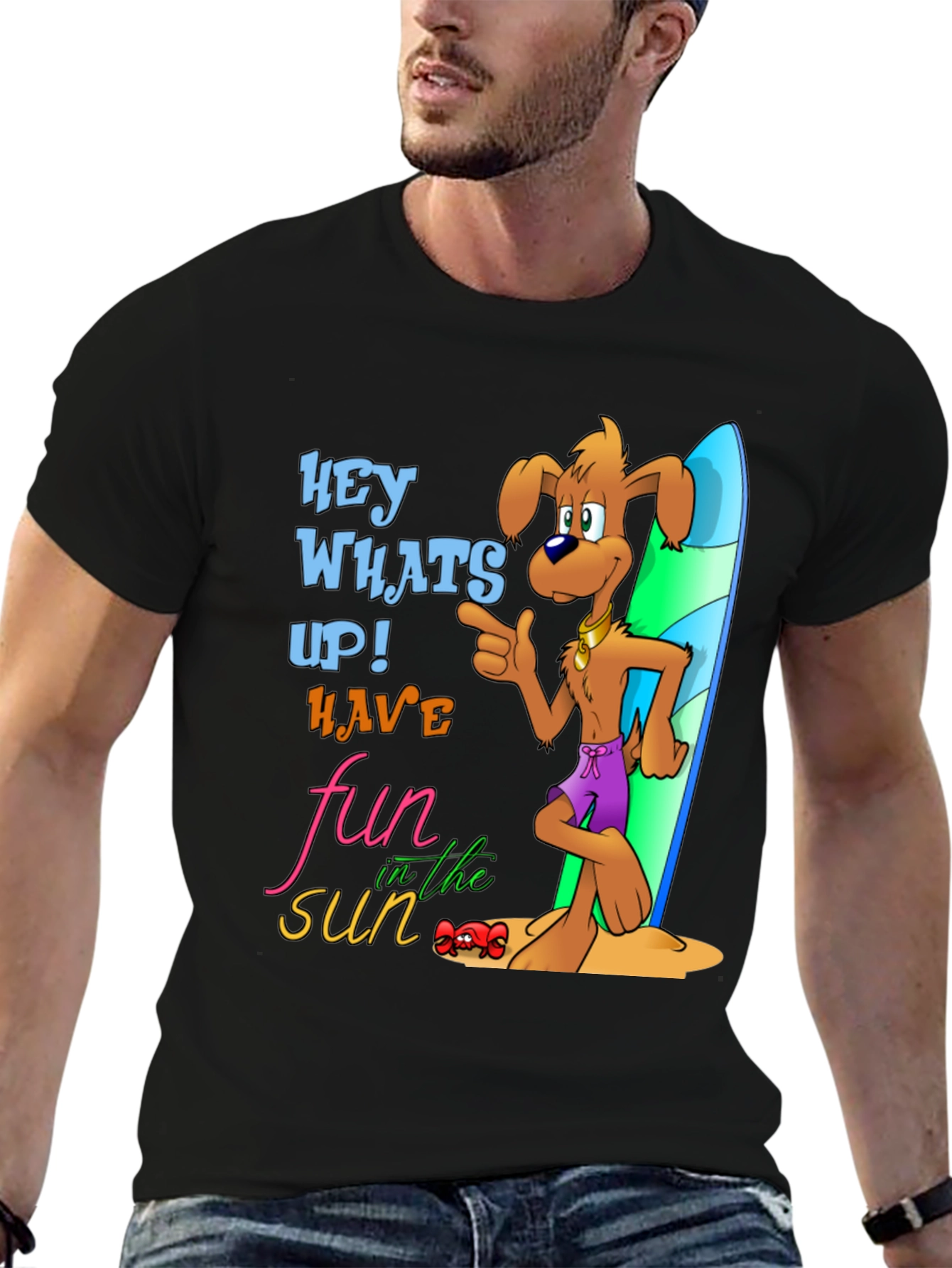 Fun in the Sun Dog Graphic T-Shirt
