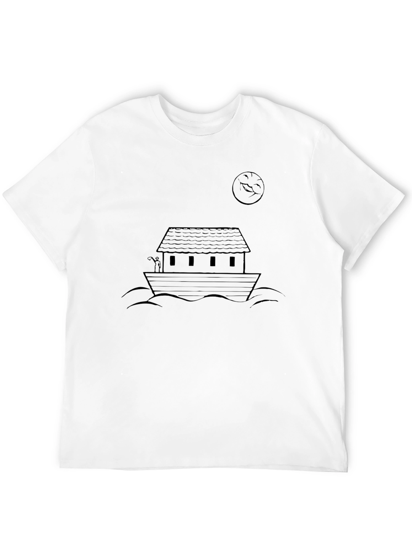 Noahs Ark Graphic Tee - Black Cotton Comfort