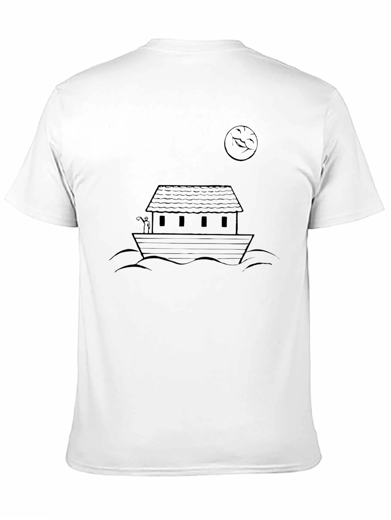 Noahs Ark Graphic Tee - Black Cotton Comfort