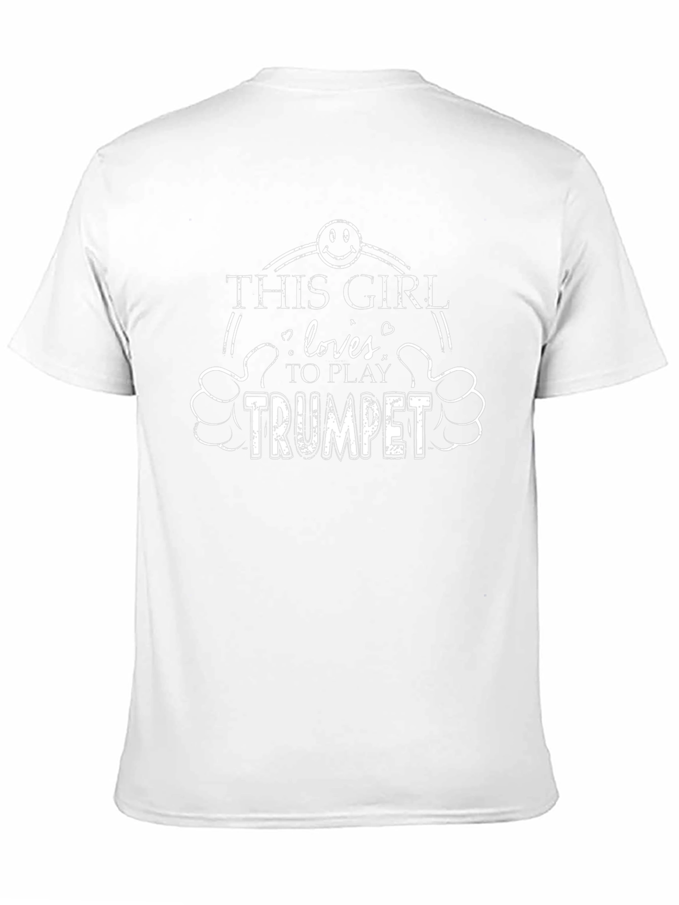 This Girl Loves Trumpet T-Shirt - Black Cotton Tee