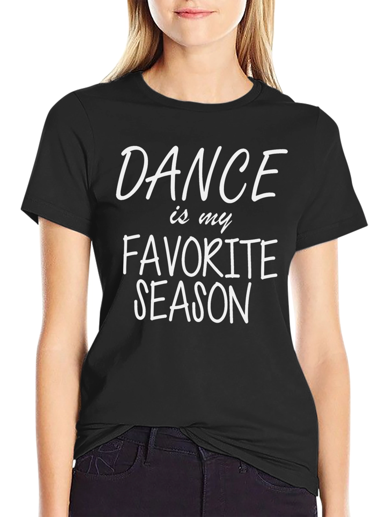 Dance is My Favorite Season Black T-Shirt