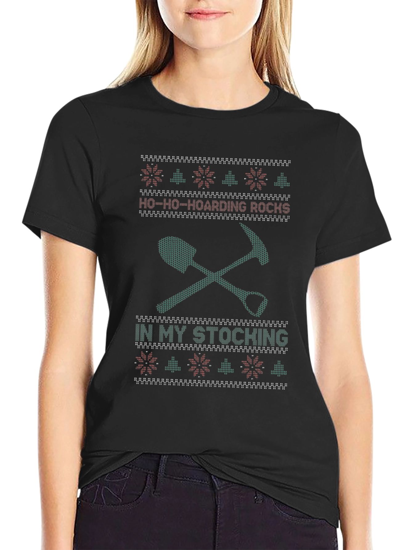 Ho-Ho-Hoarding Rocks Christmas T-Shirt