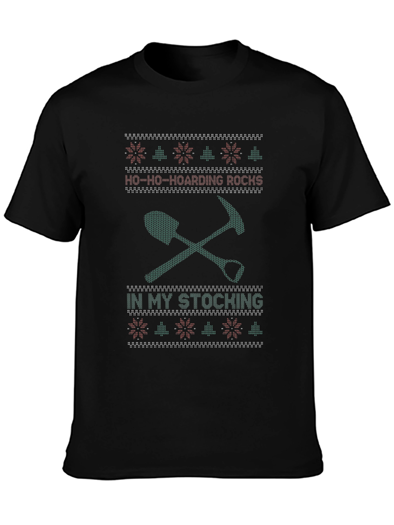 Ho-Ho-Hoarding Rocks Christmas T-Shirt
