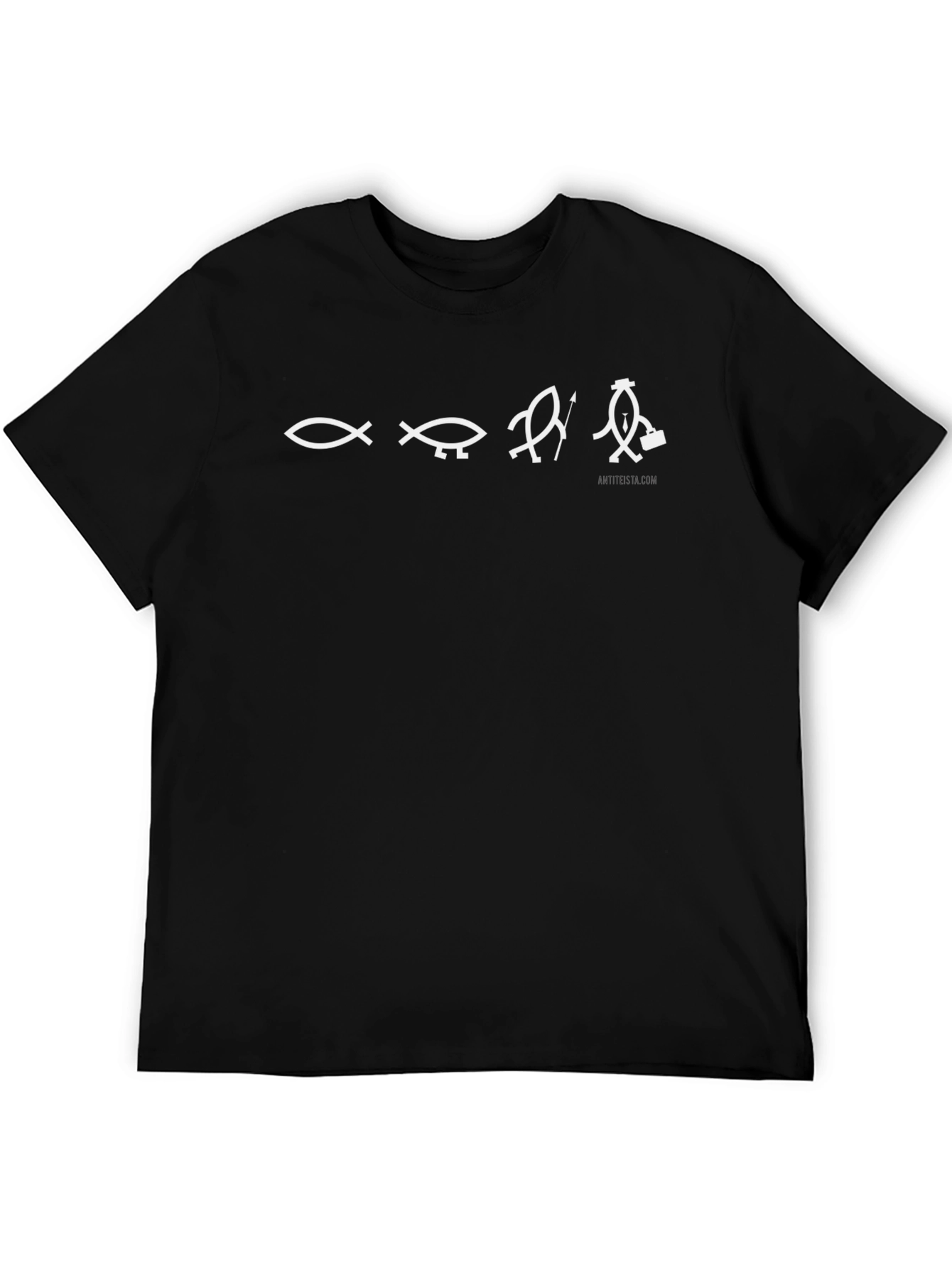 Atheist Evolution T-Shirt - Black