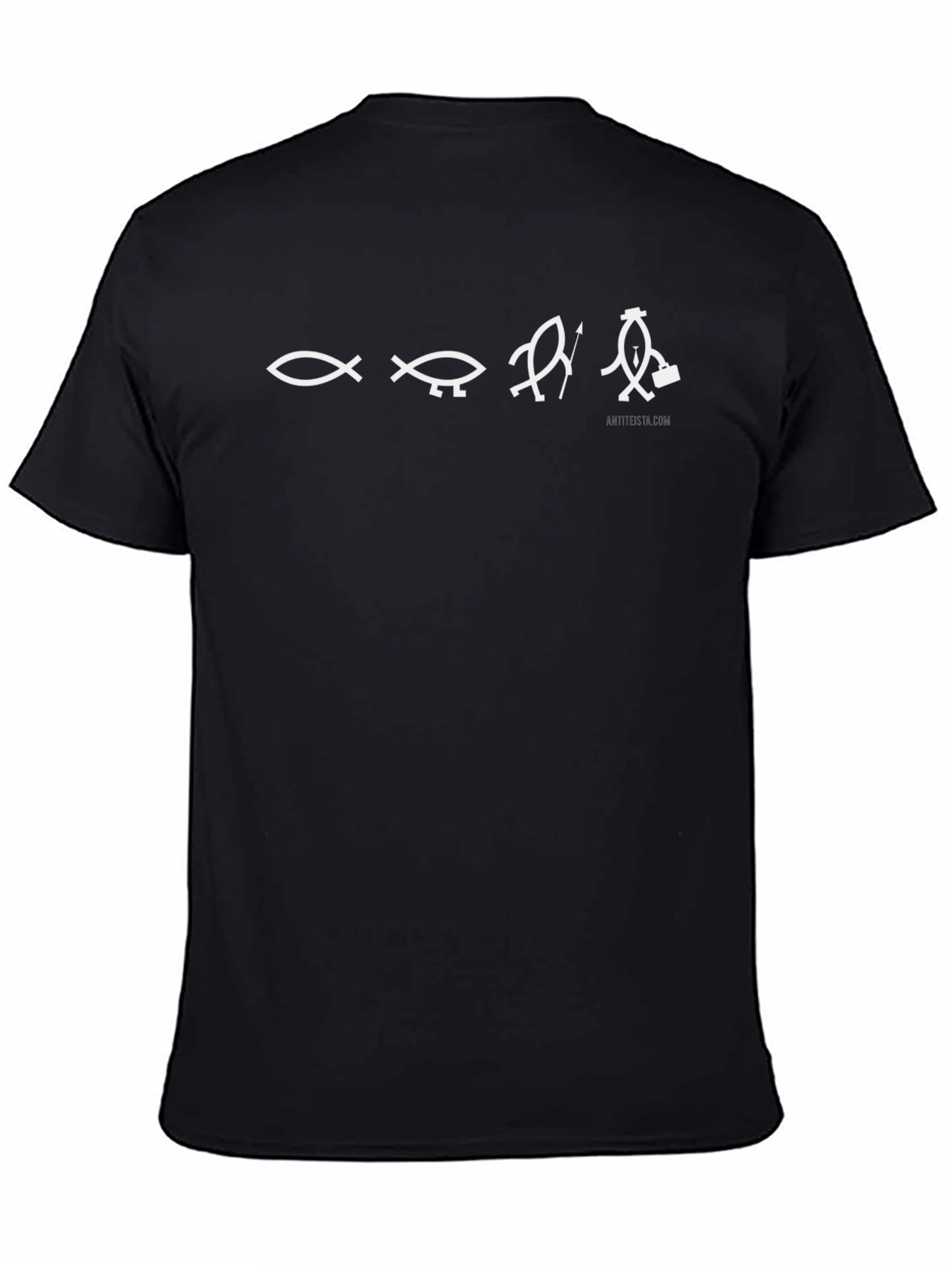 Atheist Evolution T-Shirt - Black