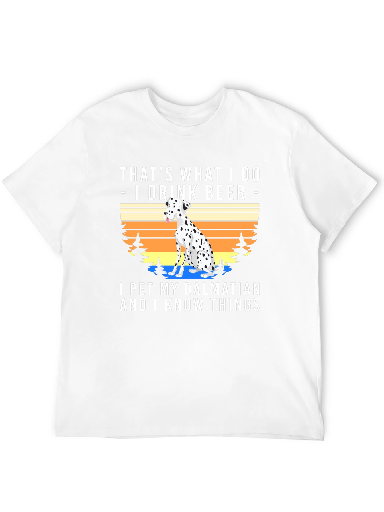 I Drink Beer Pet Dalmatian T-Shirt