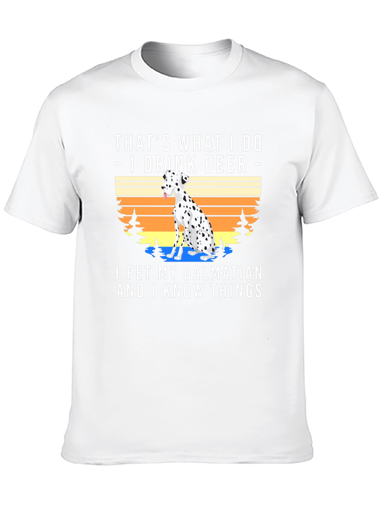 I Drink Beer Pet Dalmatian T-Shirt