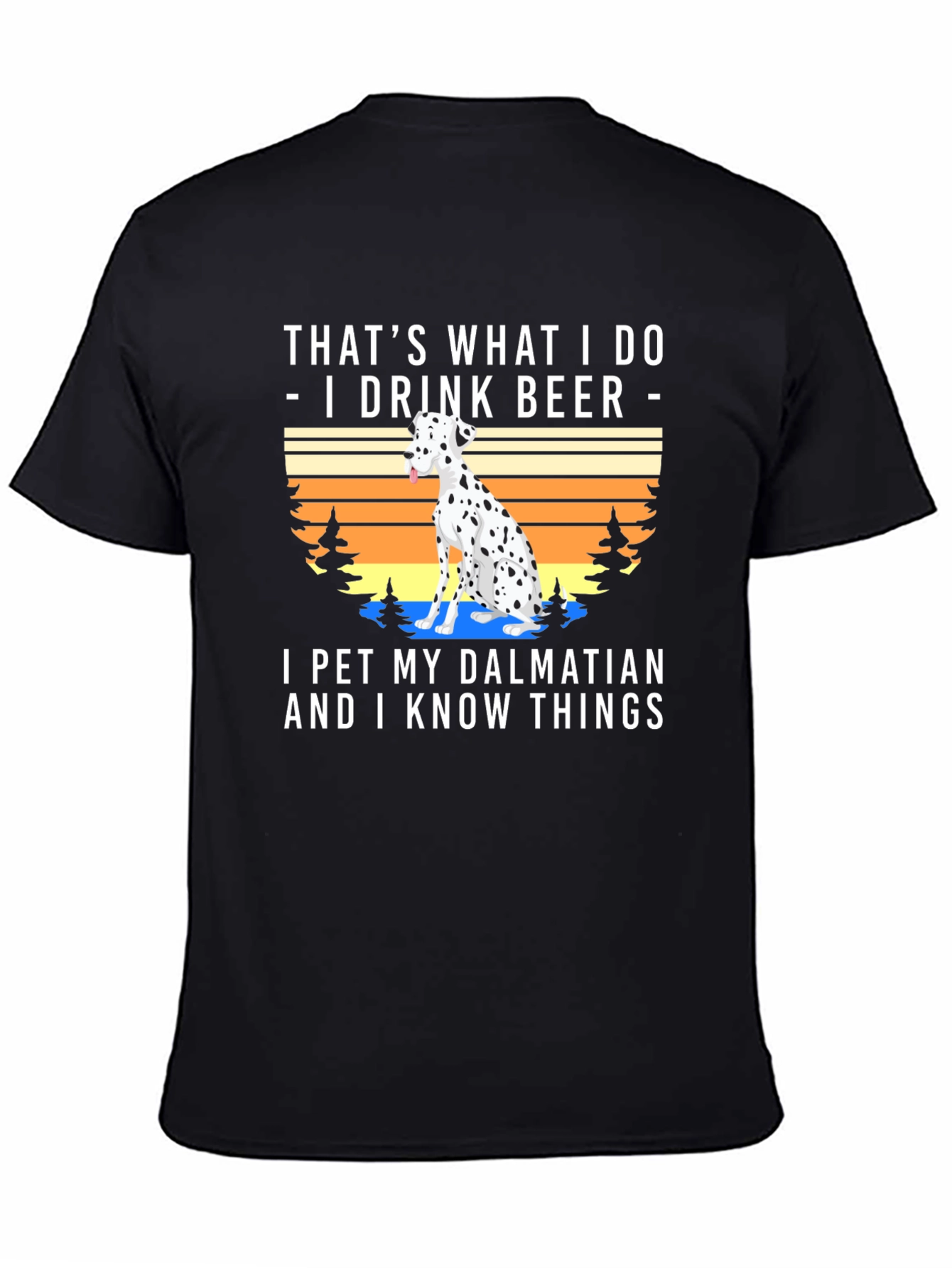 I Drink Beer Pet Dalmatian T-Shirt