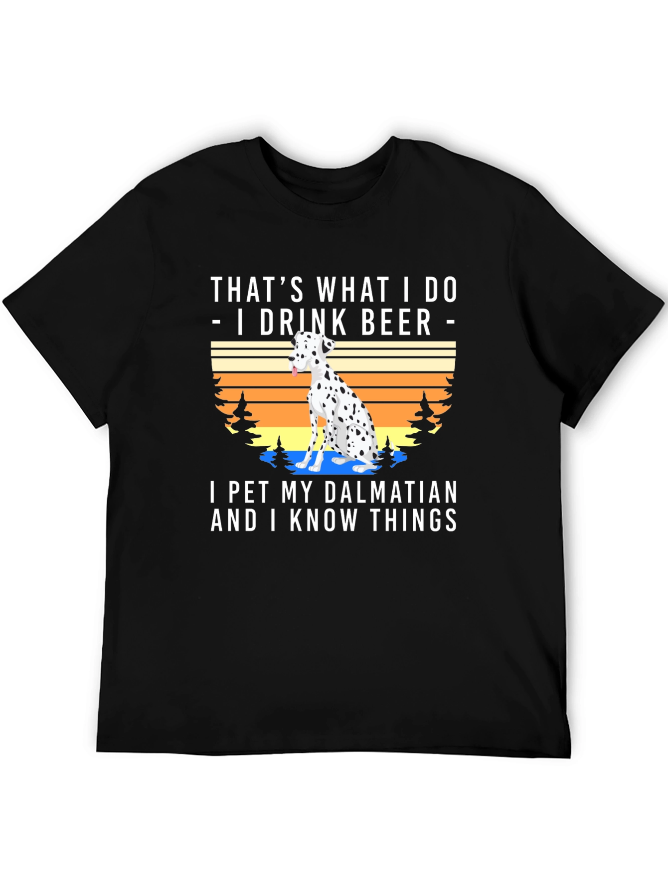 I Drink Beer Pet Dalmatian T-Shirt
