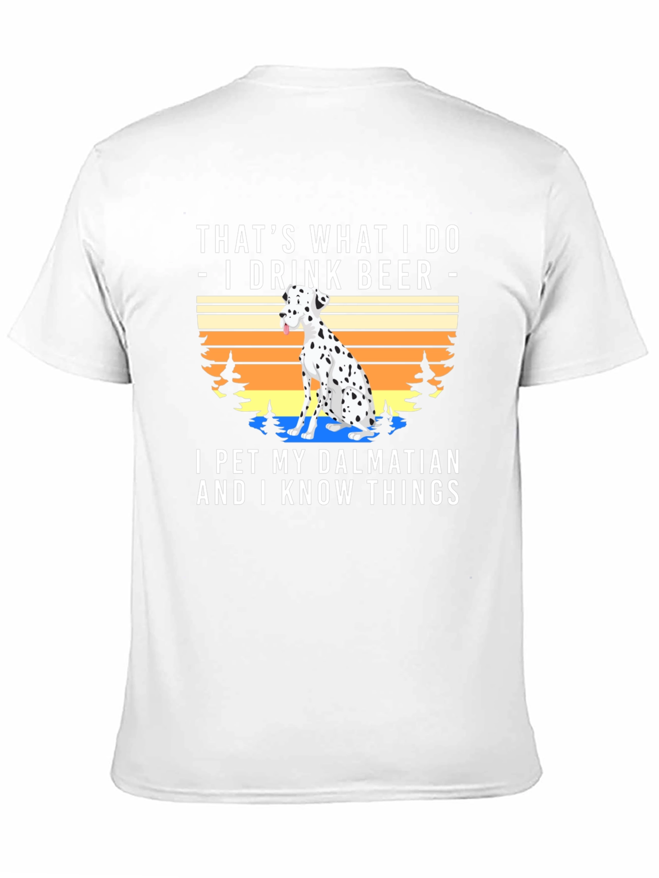 I Drink Beer Pet Dalmatian T-Shirt