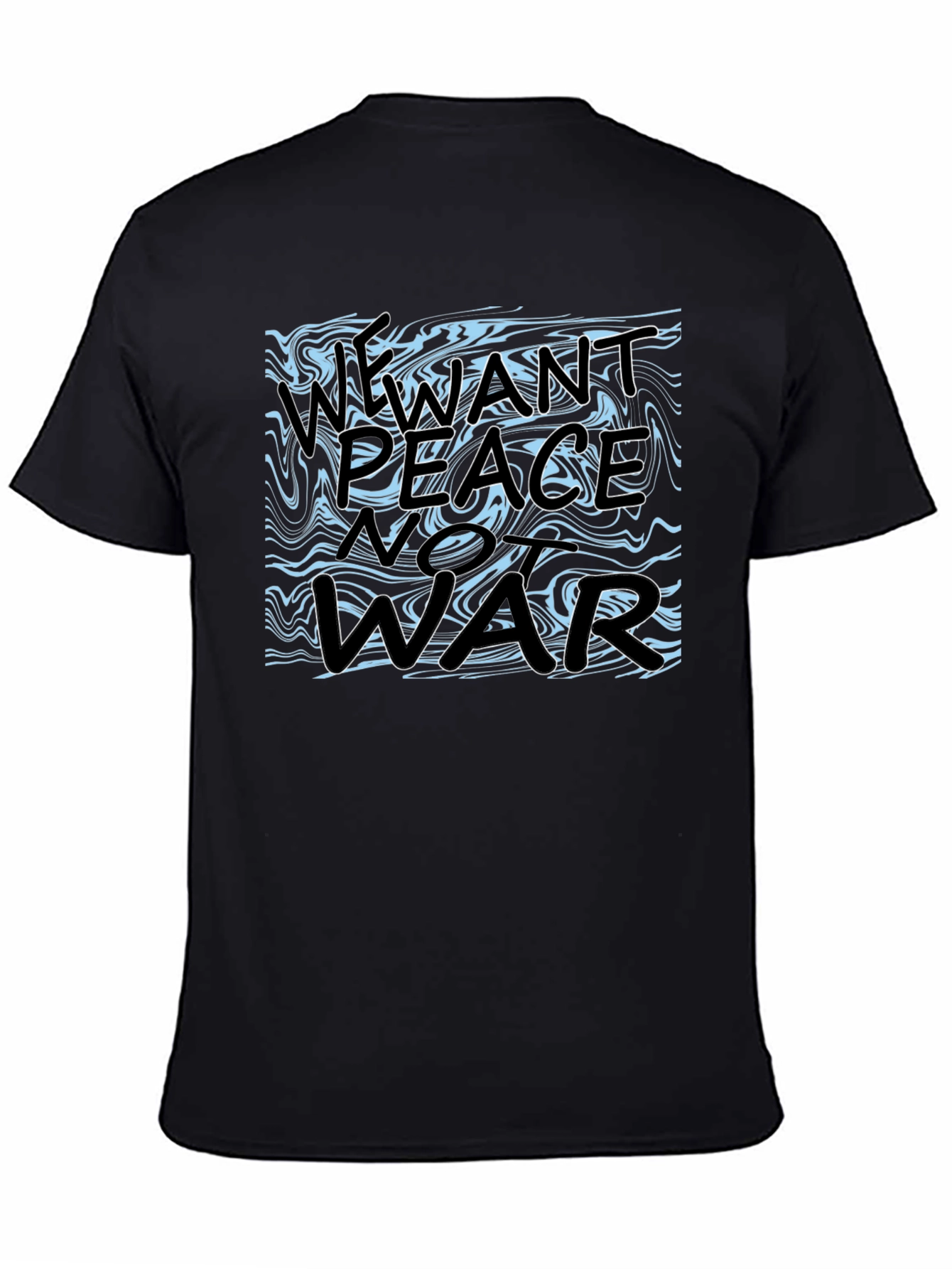 Peace Not War Graphic Tee - Black