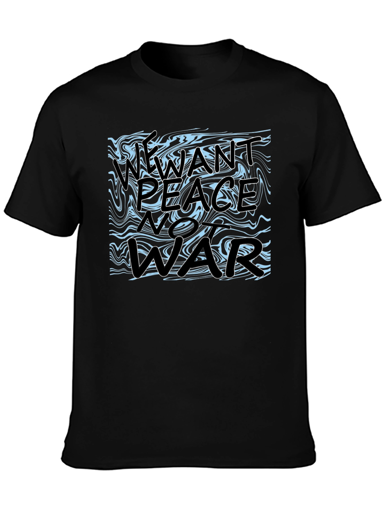 Peace Not War Graphic Tee - Black