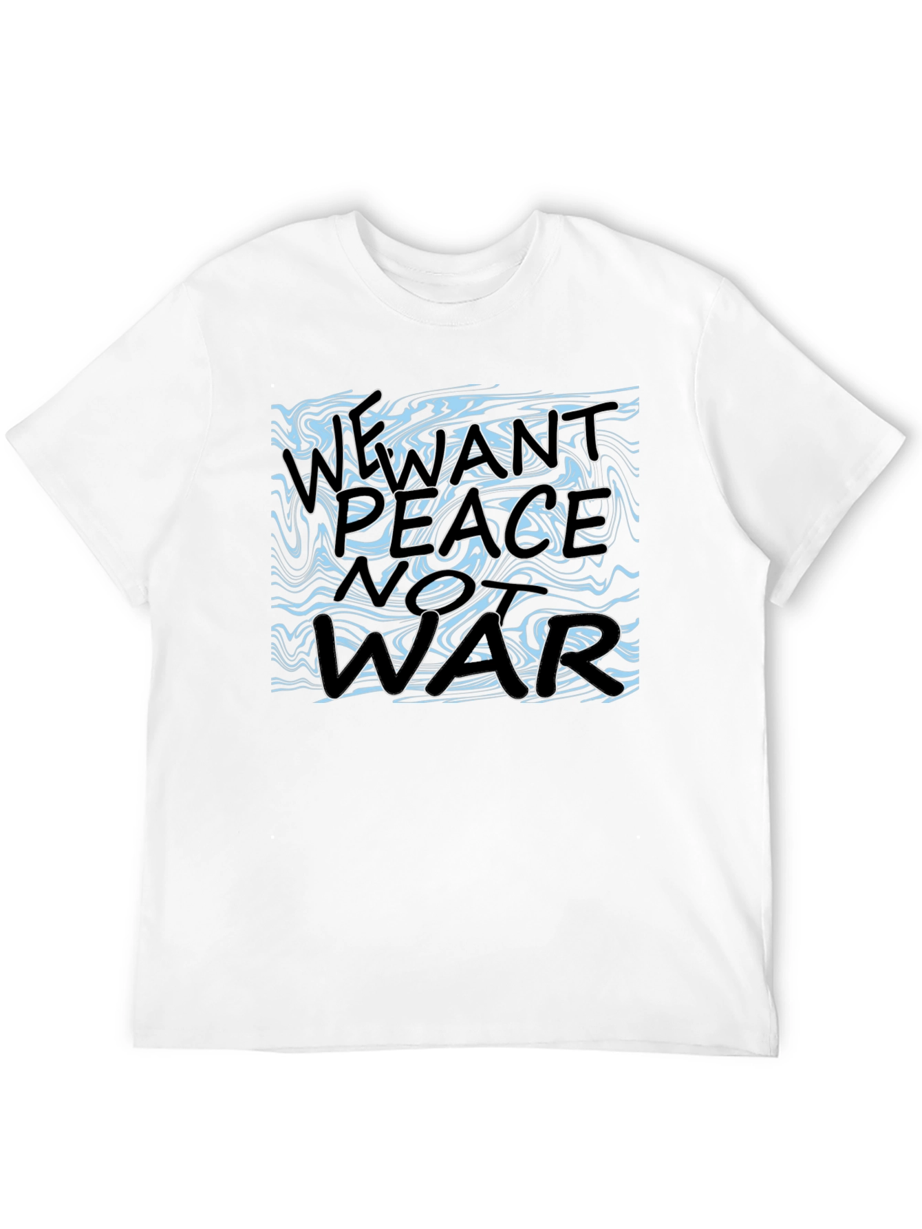 Peace Not War Graphic Tee - Black