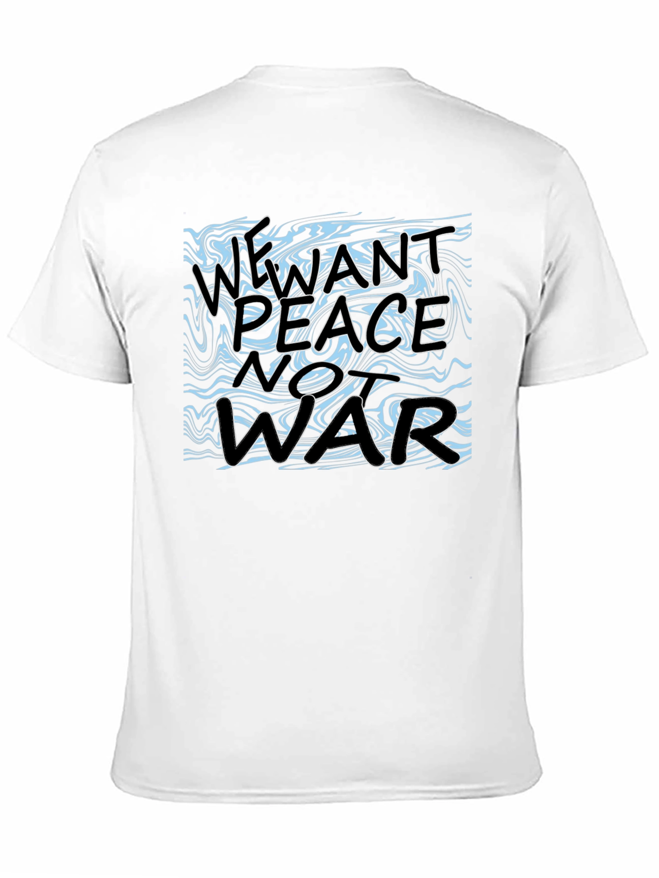 Peace Not War Graphic Tee - Black