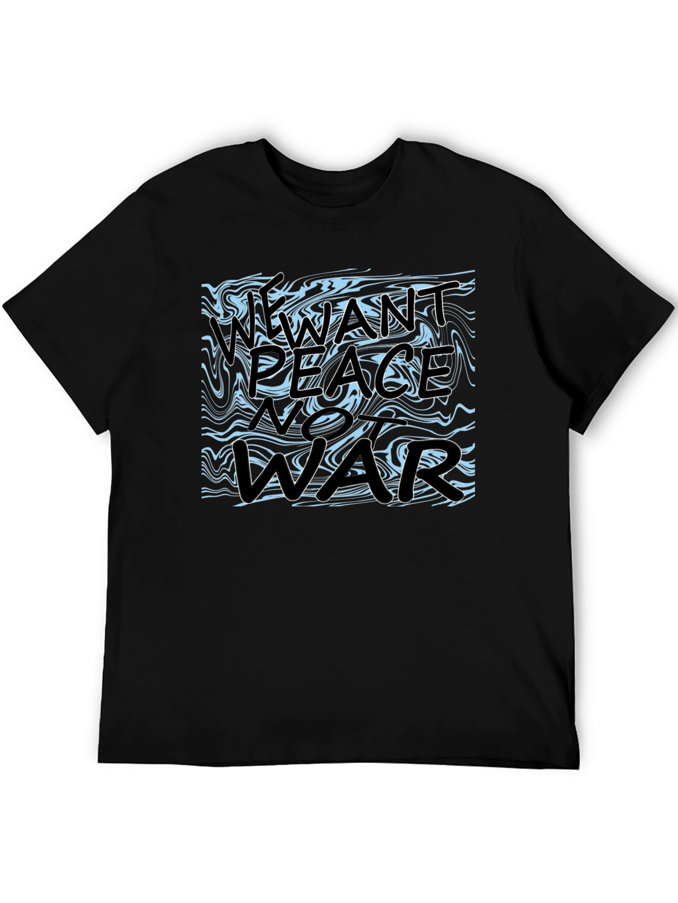 Peace Not War Graphic Tee - Black