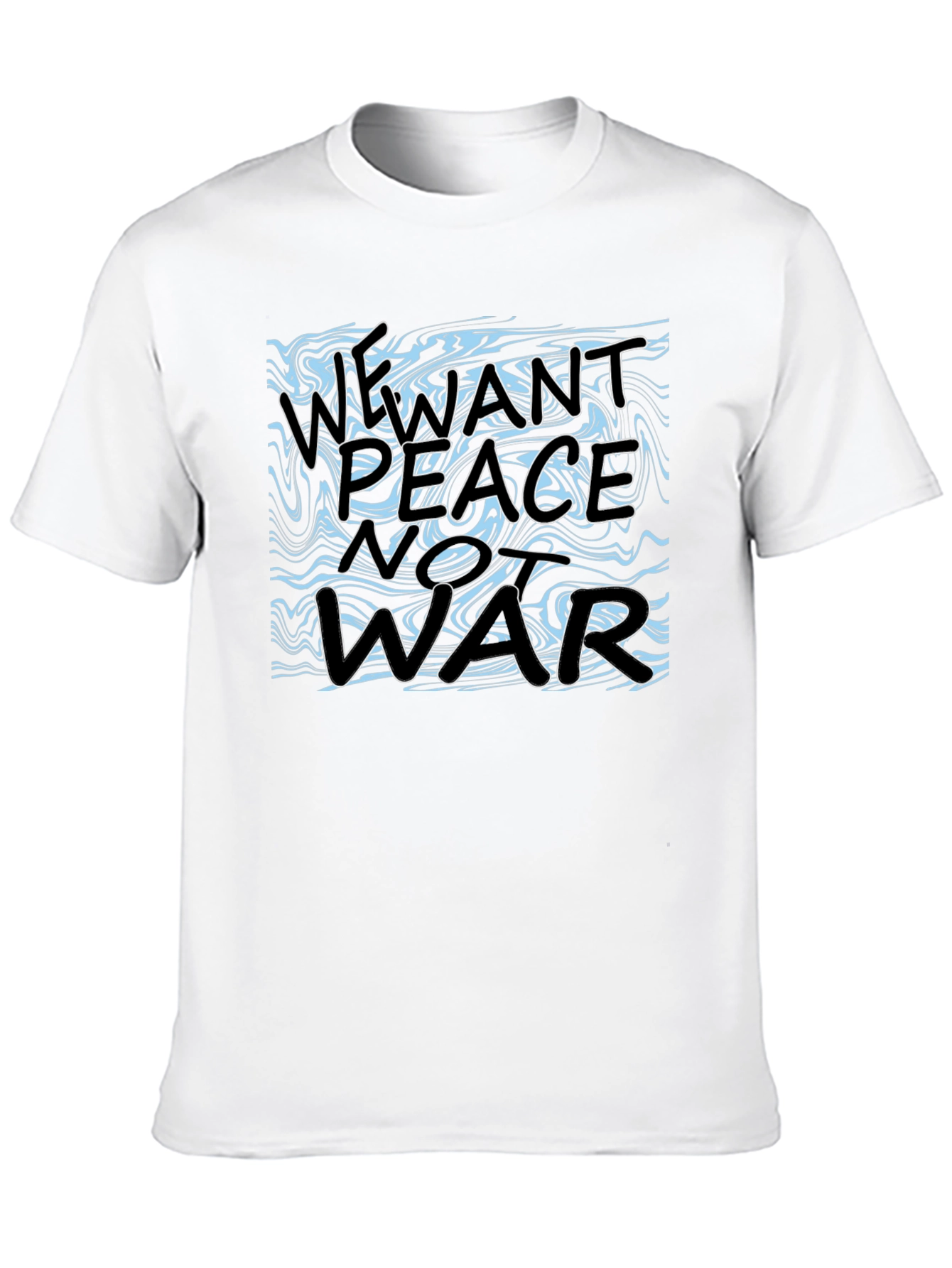 Peace Not War Graphic Tee - Black