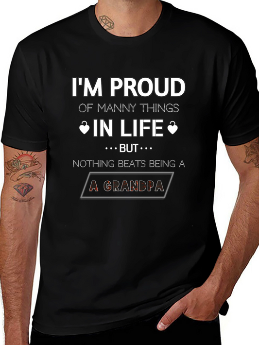 Proud Grandpa Graphic T-Shirt - Perfect Gift!