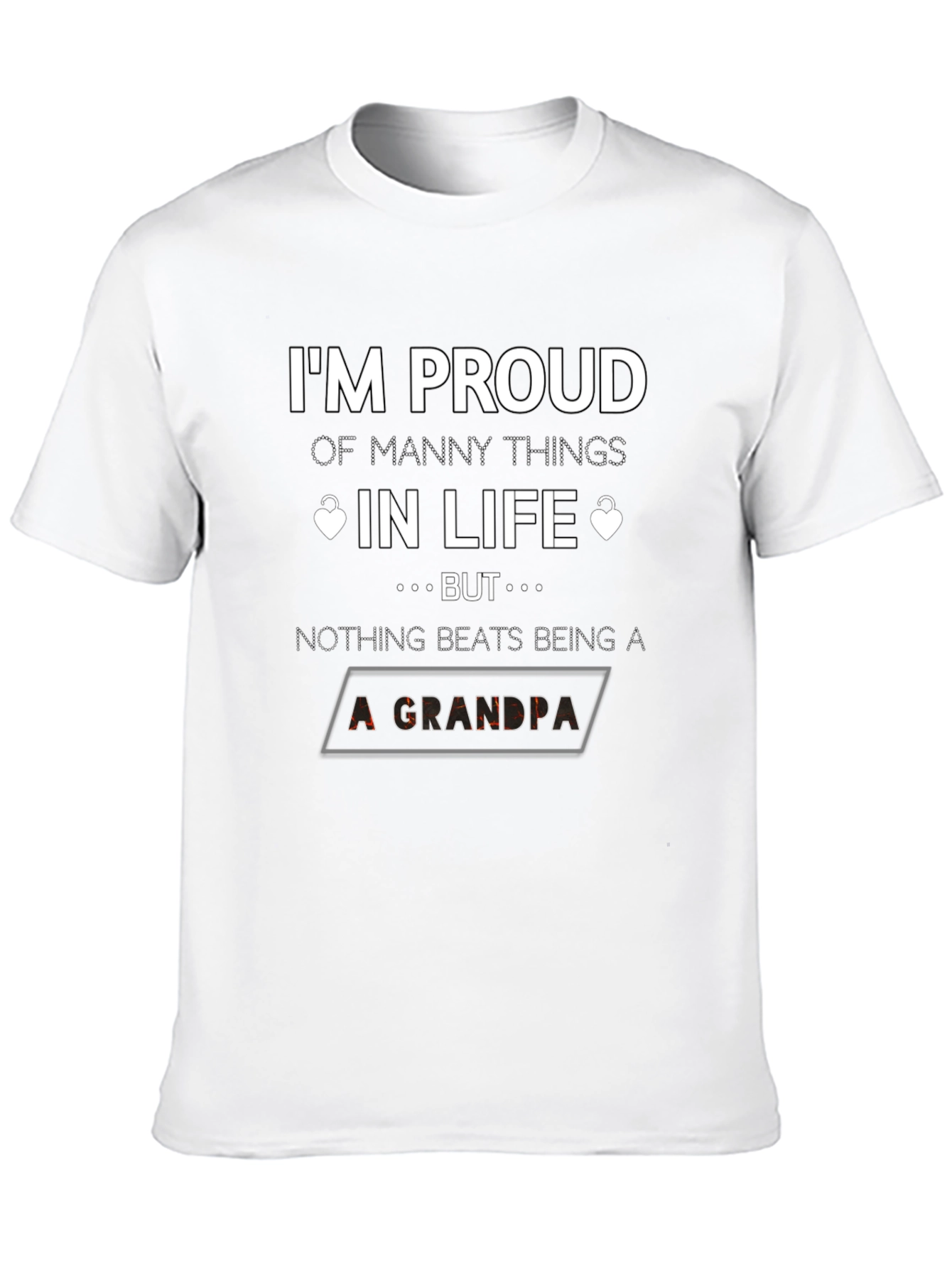 Proud Grandpa Graphic T-Shirt - Perfect Gift!