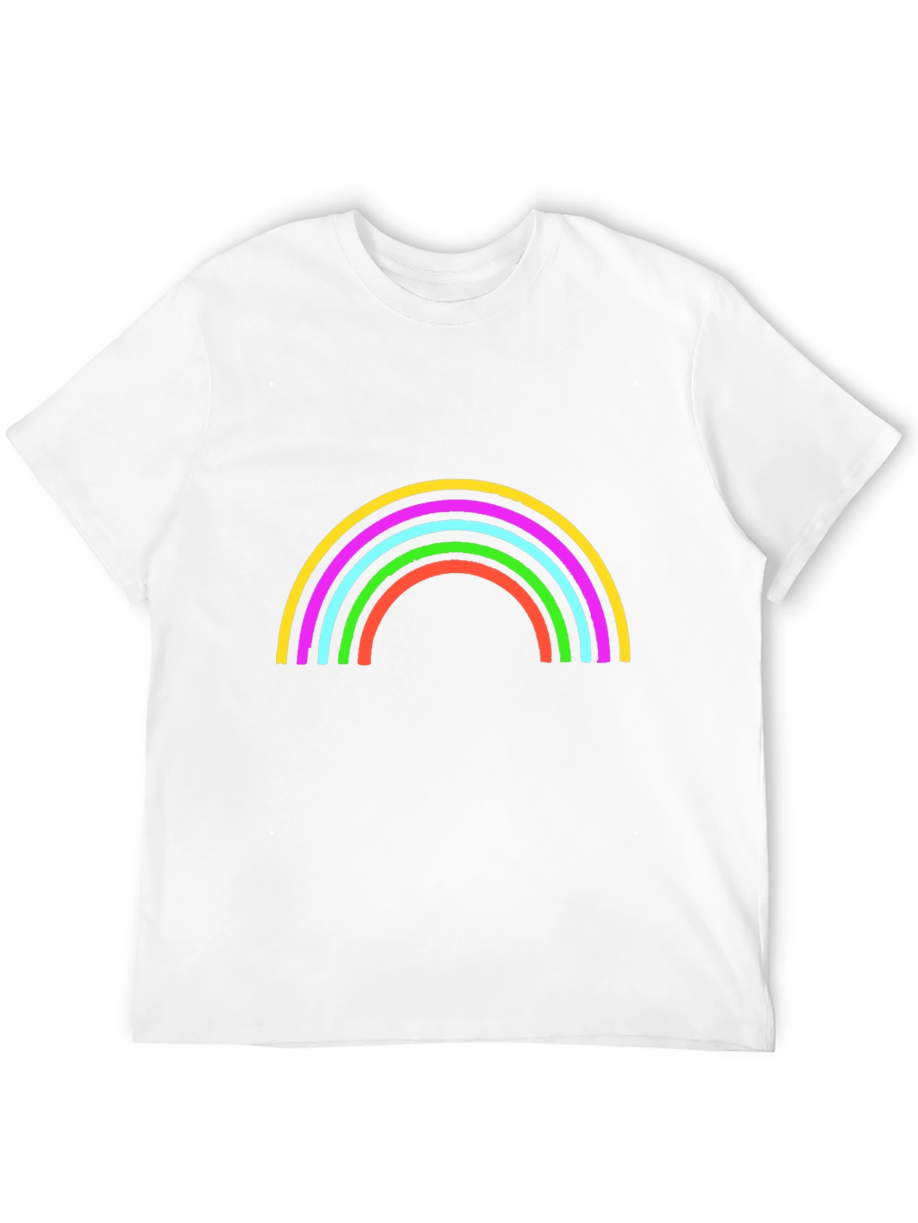 Rainbow Graphic Black T-Shirt