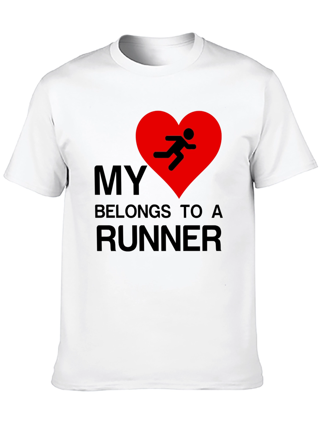 My Heart Belongs to a Runner Graphic T-Shirt