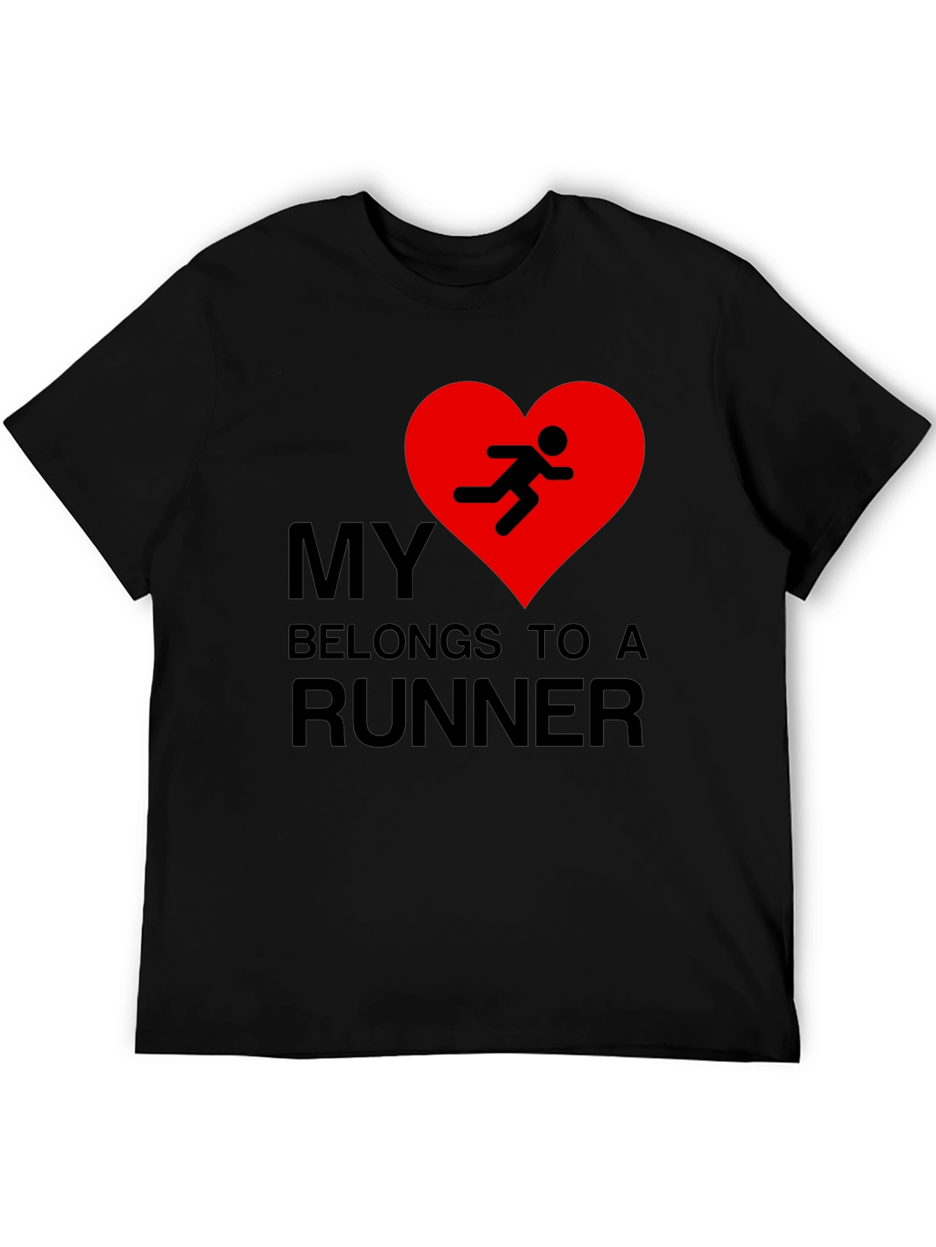 My Heart Belongs to a Runner Graphic T-Shirt
