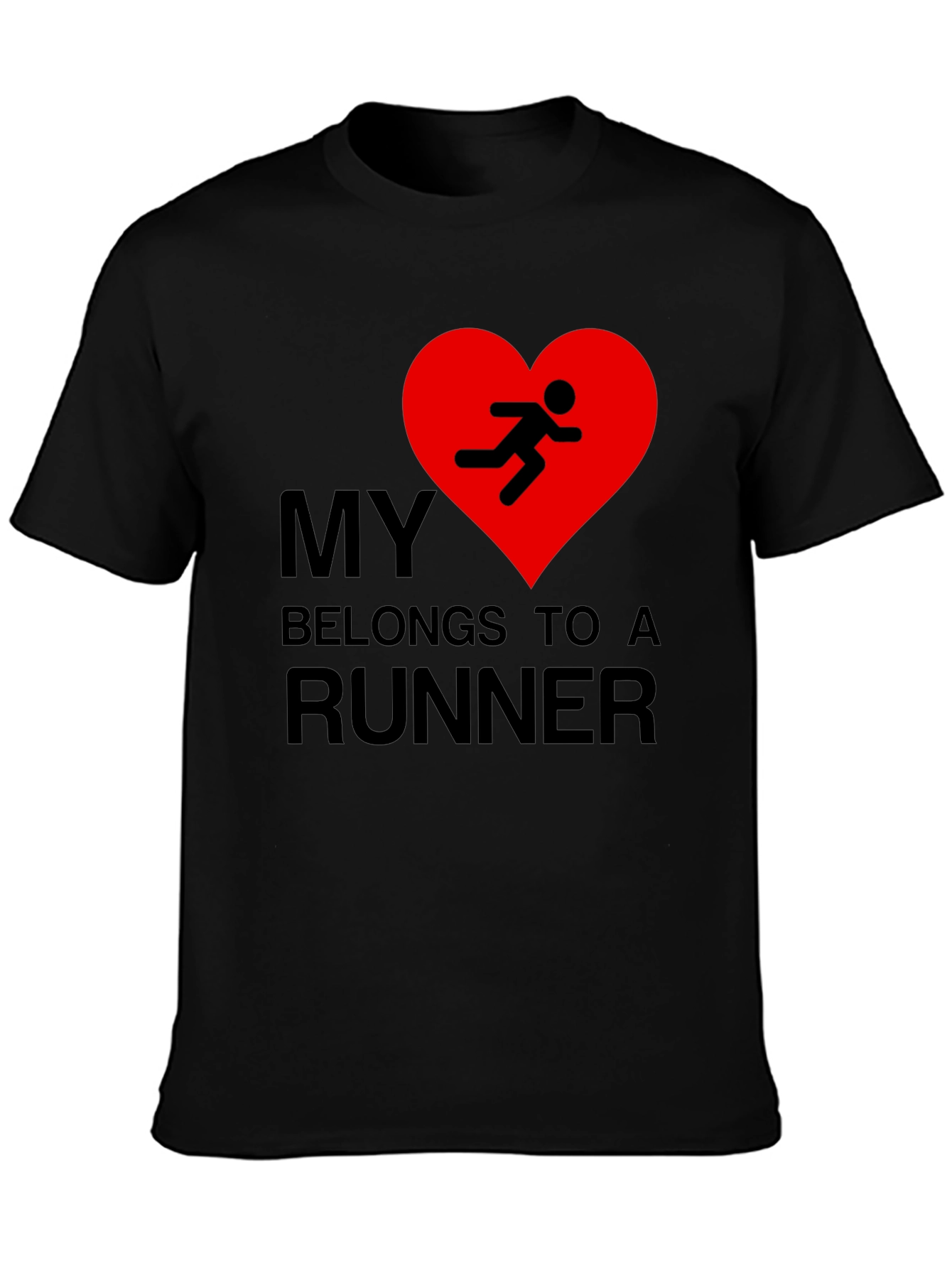 My Heart Belongs to a Runner Graphic T-Shirt