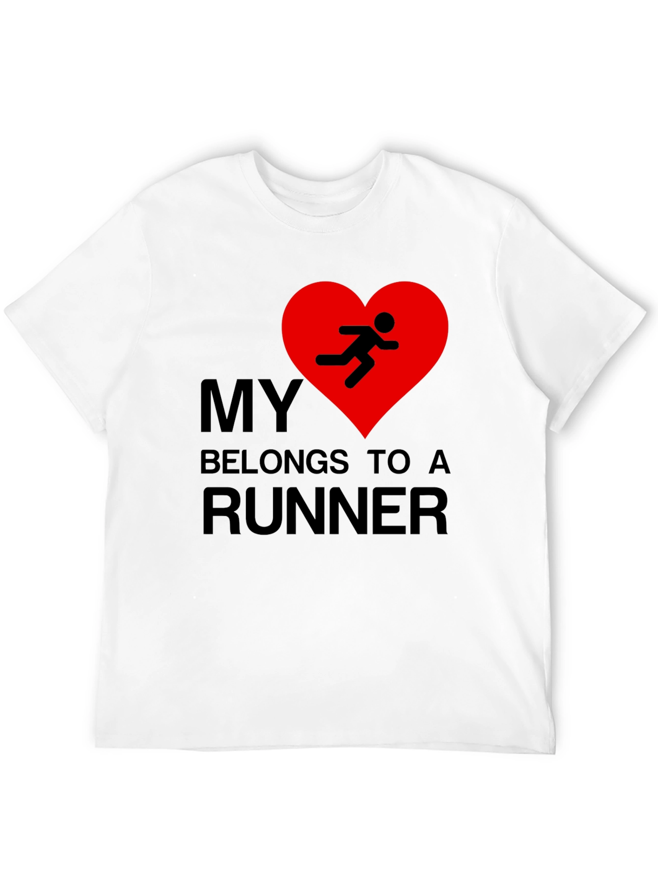 My Heart Belongs to a Runner Graphic T-Shirt