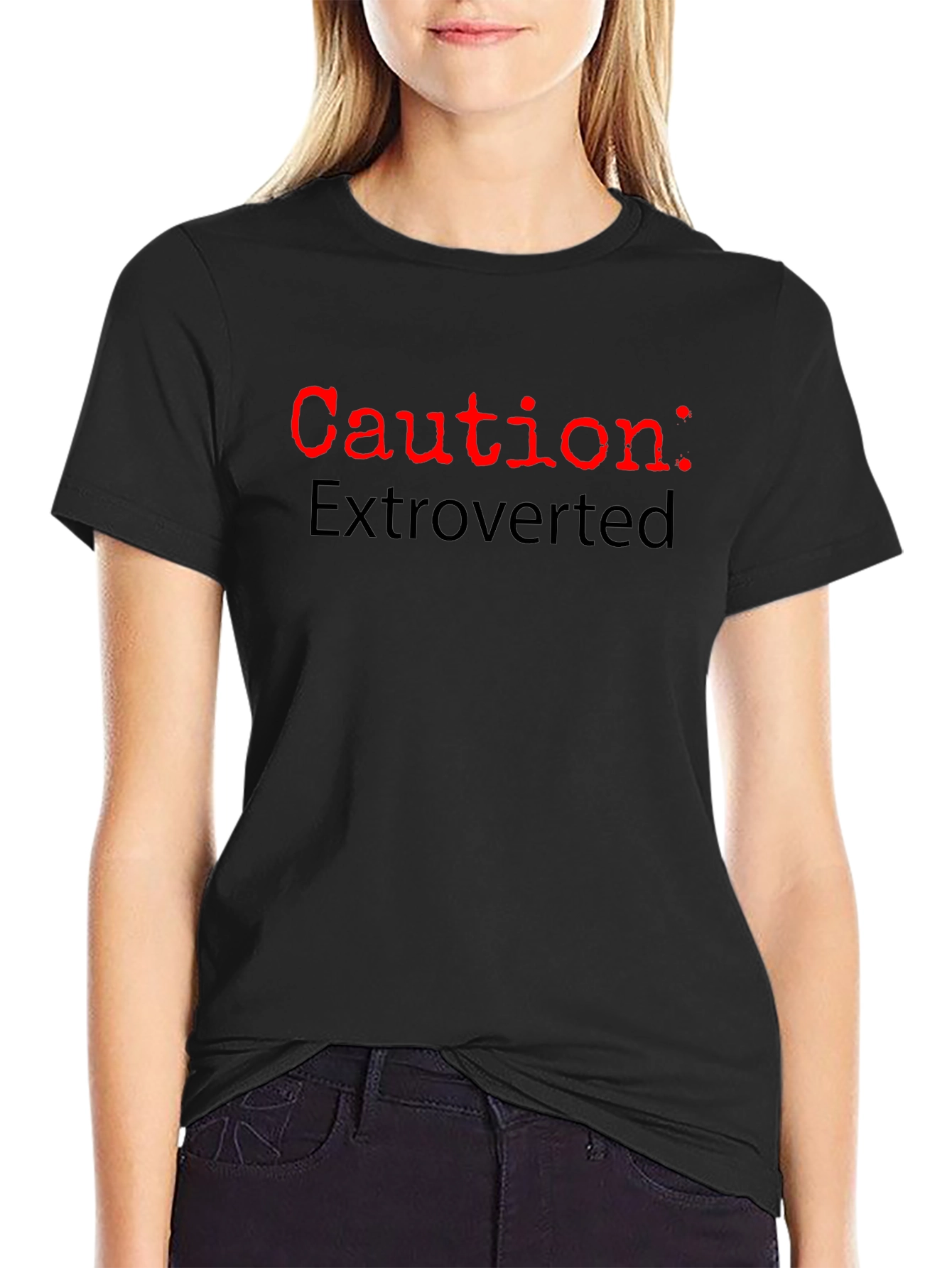 Caution: Extroverted Graphic T-Shirt
