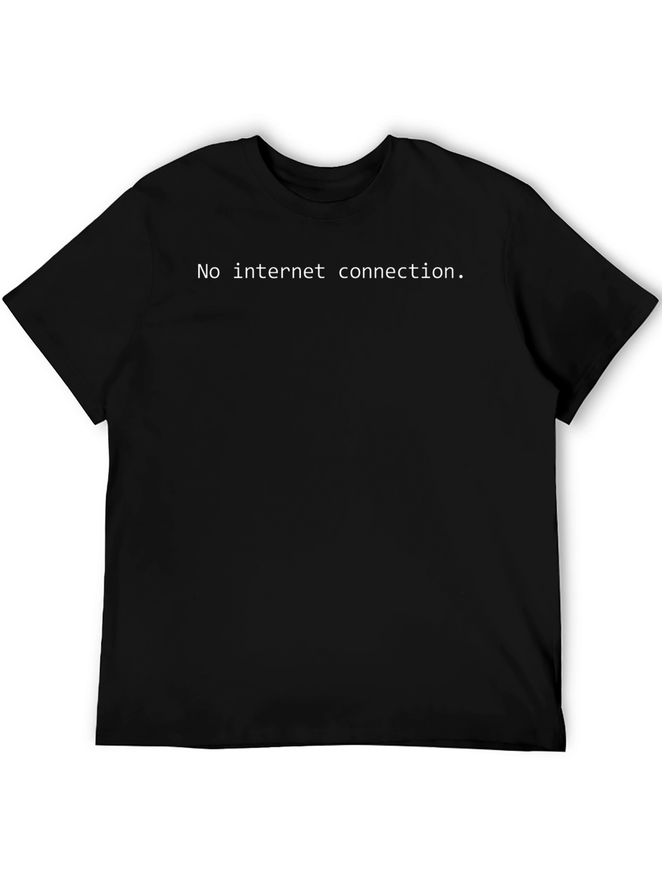 No Internet Connection Black T-Shirt