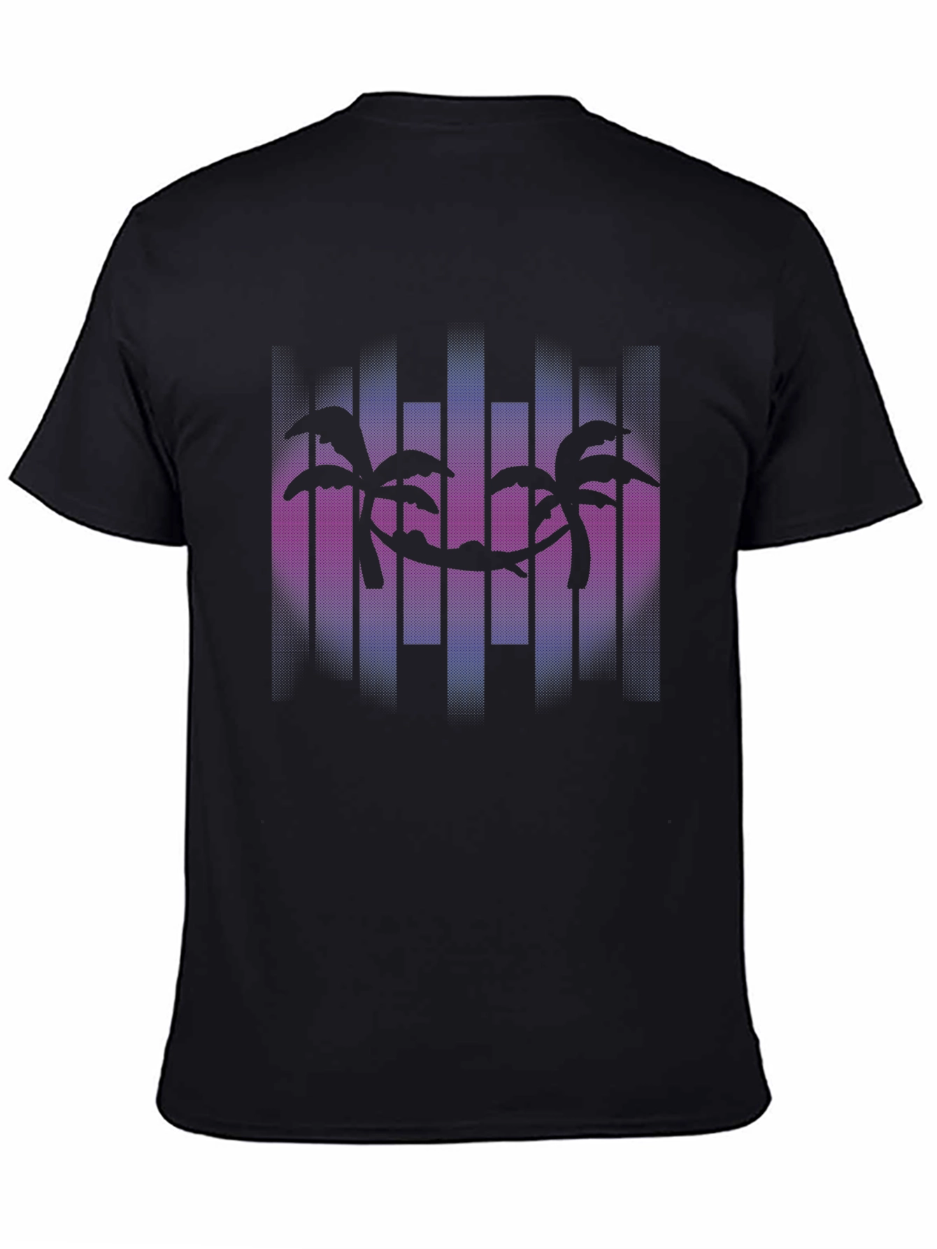 Palm Tree Hammock Graphic Tee - Tropical Vibes