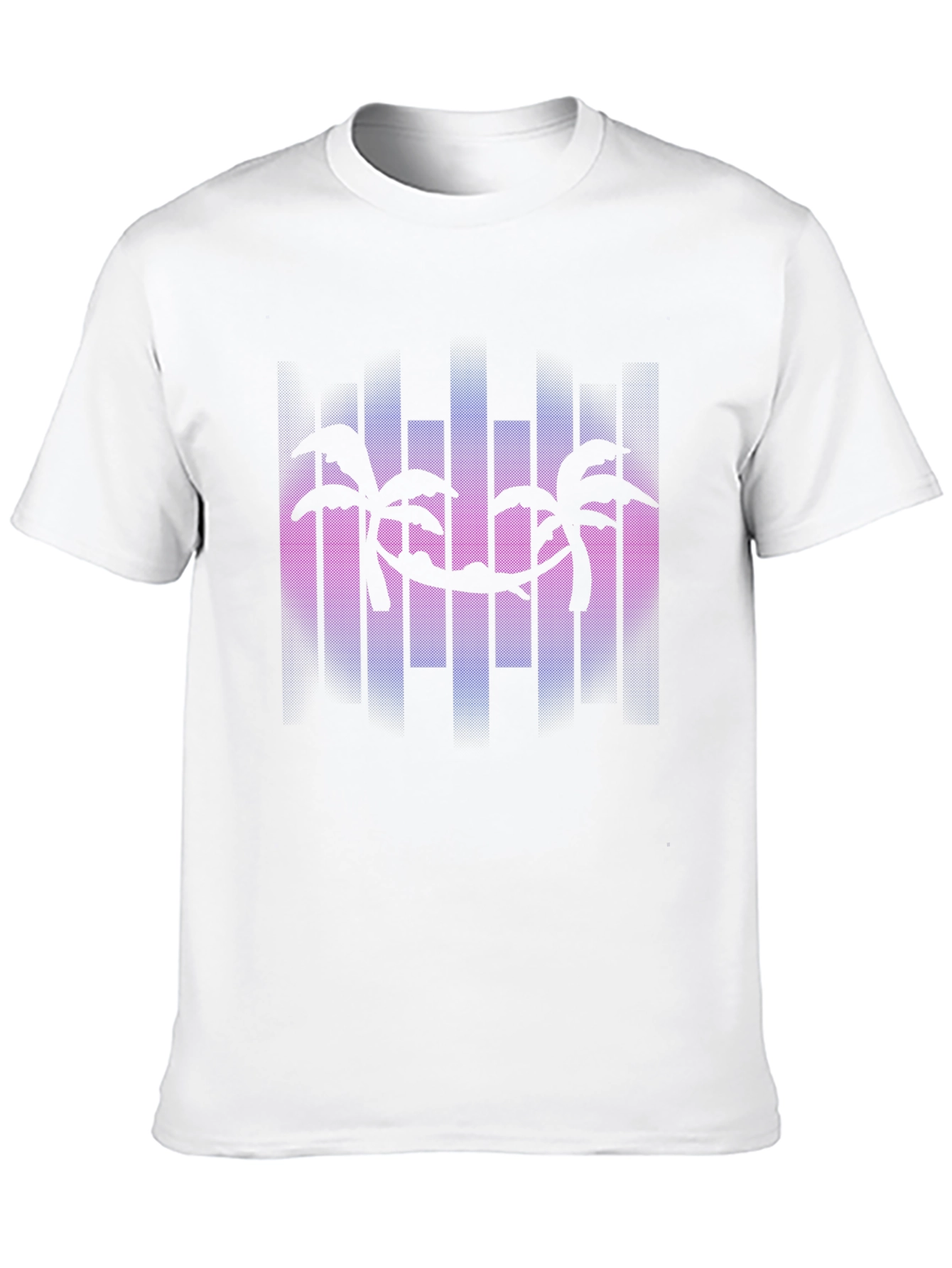 Palm Tree Hammock Graphic Tee - Tropical Vibes