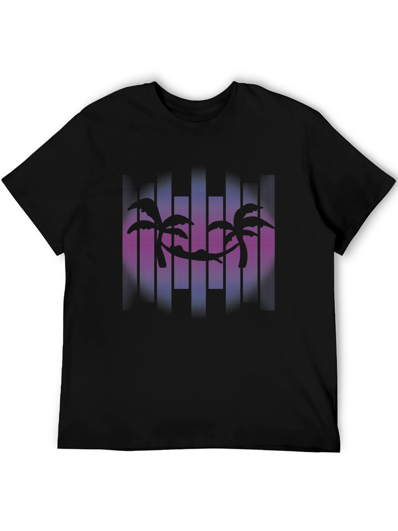 Palm Tree Hammock Graphic Tee - Tropical Vibes