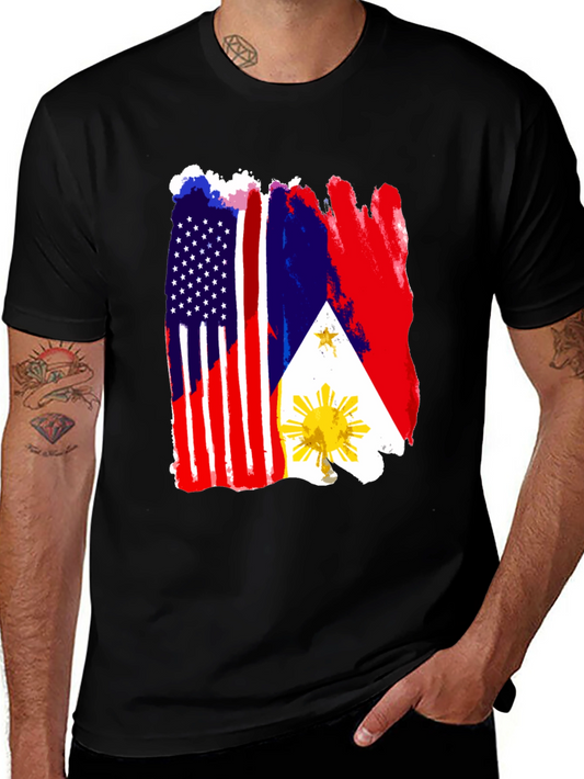 USA Philippines Flag T-Shirt