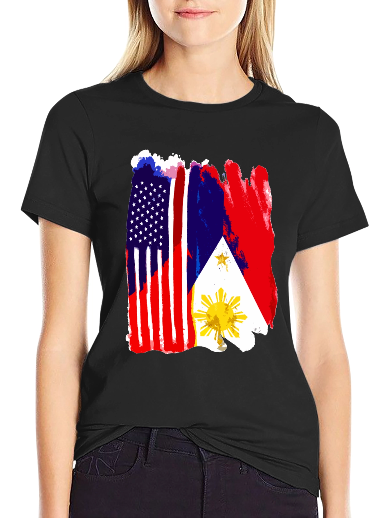 USA Philippines Flag T-Shirt
