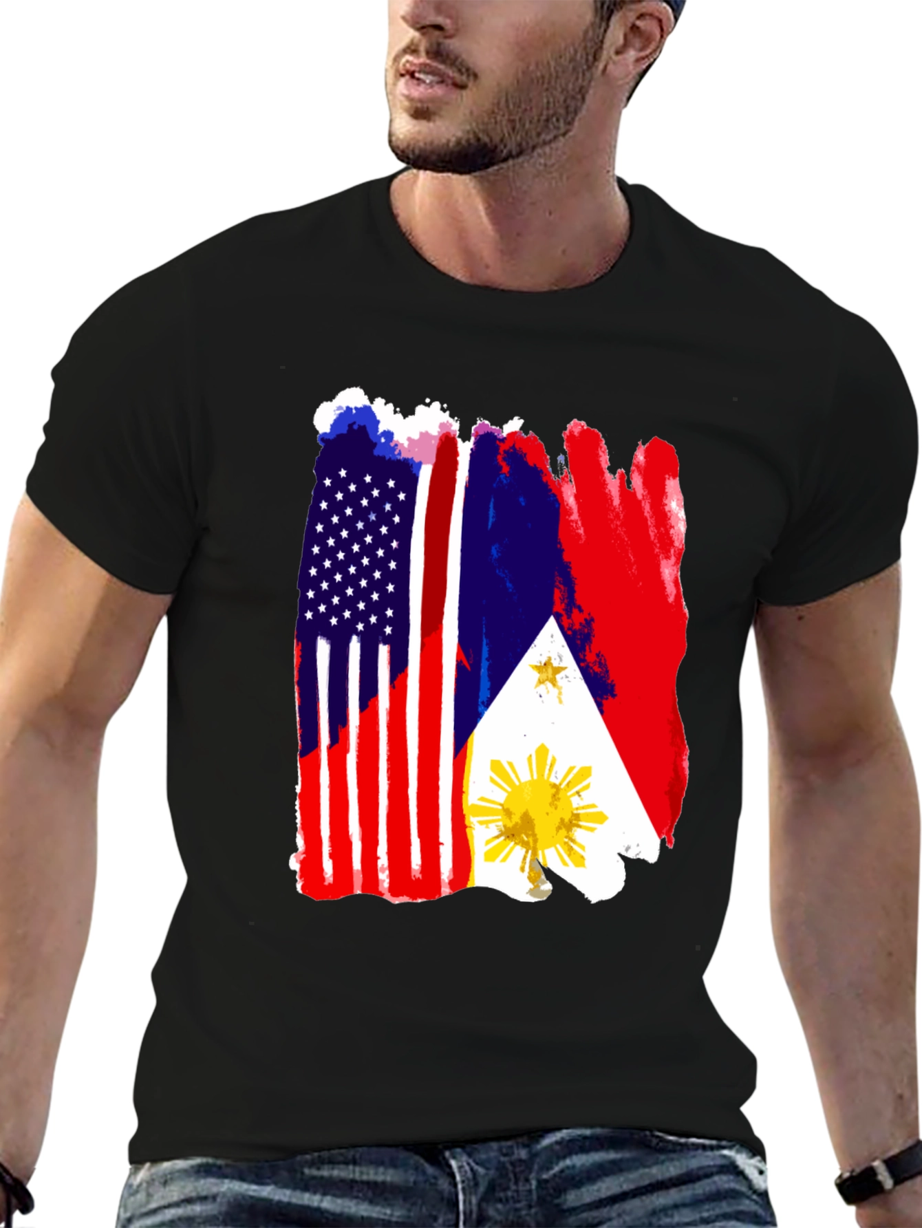 USA Philippines Flag T-Shirt