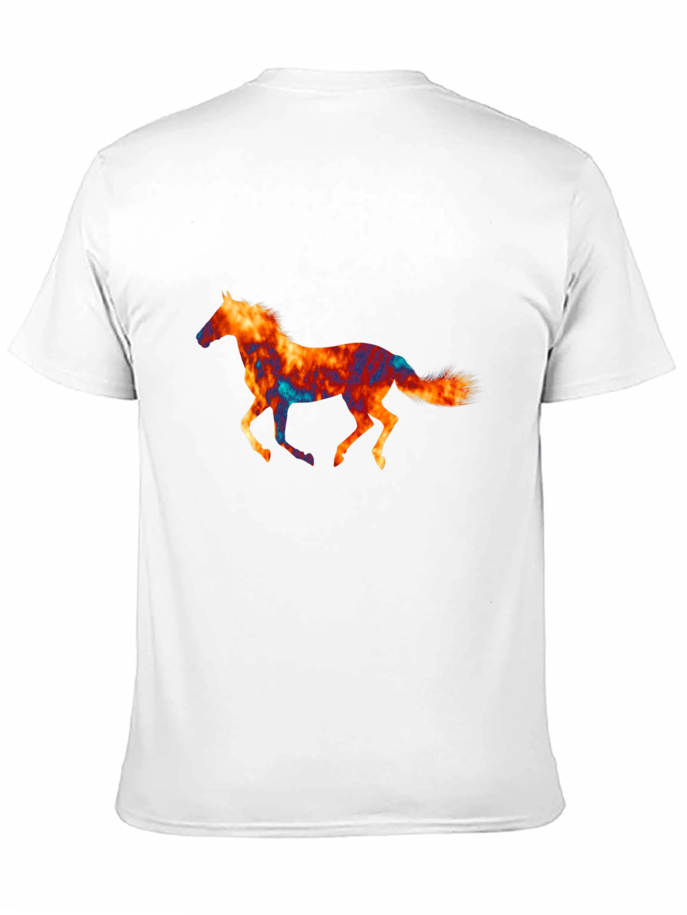 Horse Graphic Print Black T-Shirt