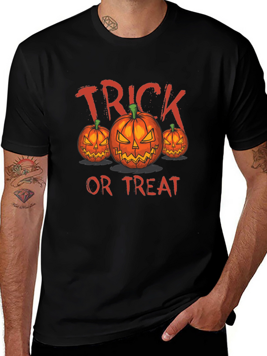 Halloween Pumpkin Trick or Treat Graphic Tee